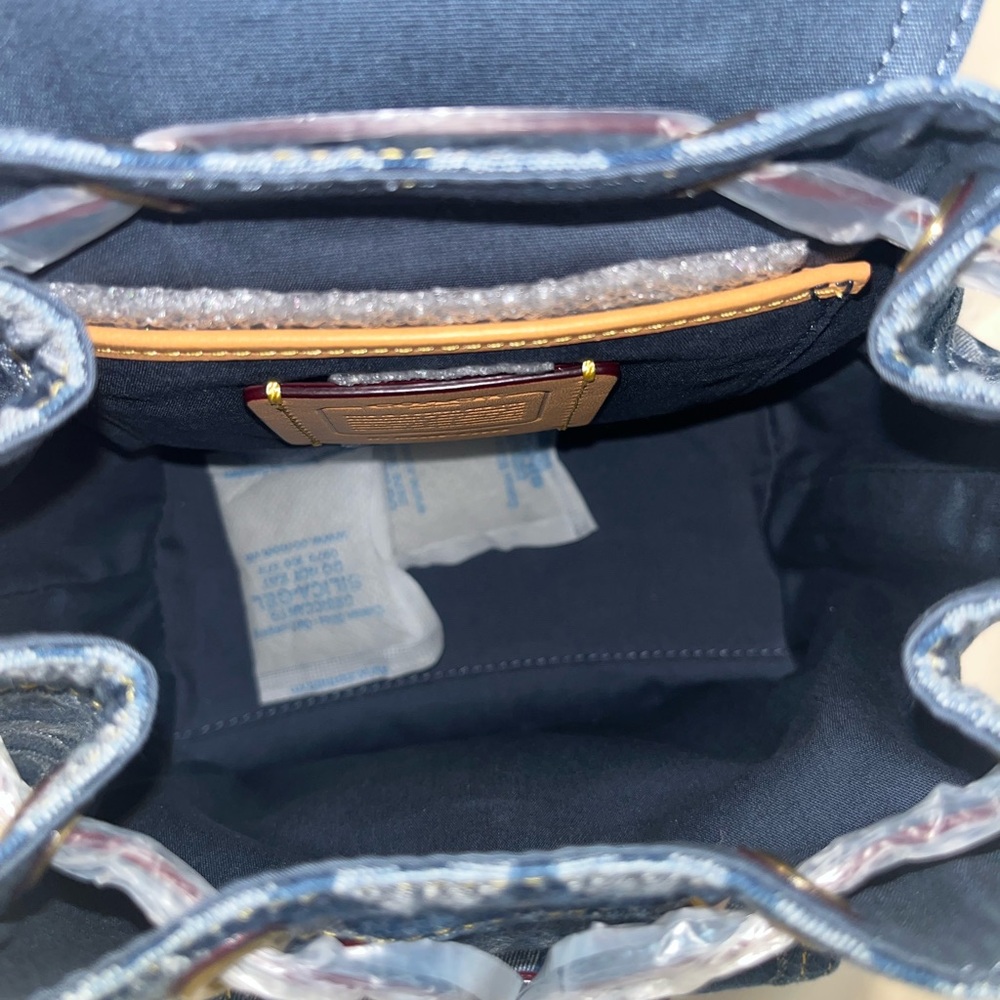 Coach Riya Backpack 21 in Signature Denim - Picture 6 of 11